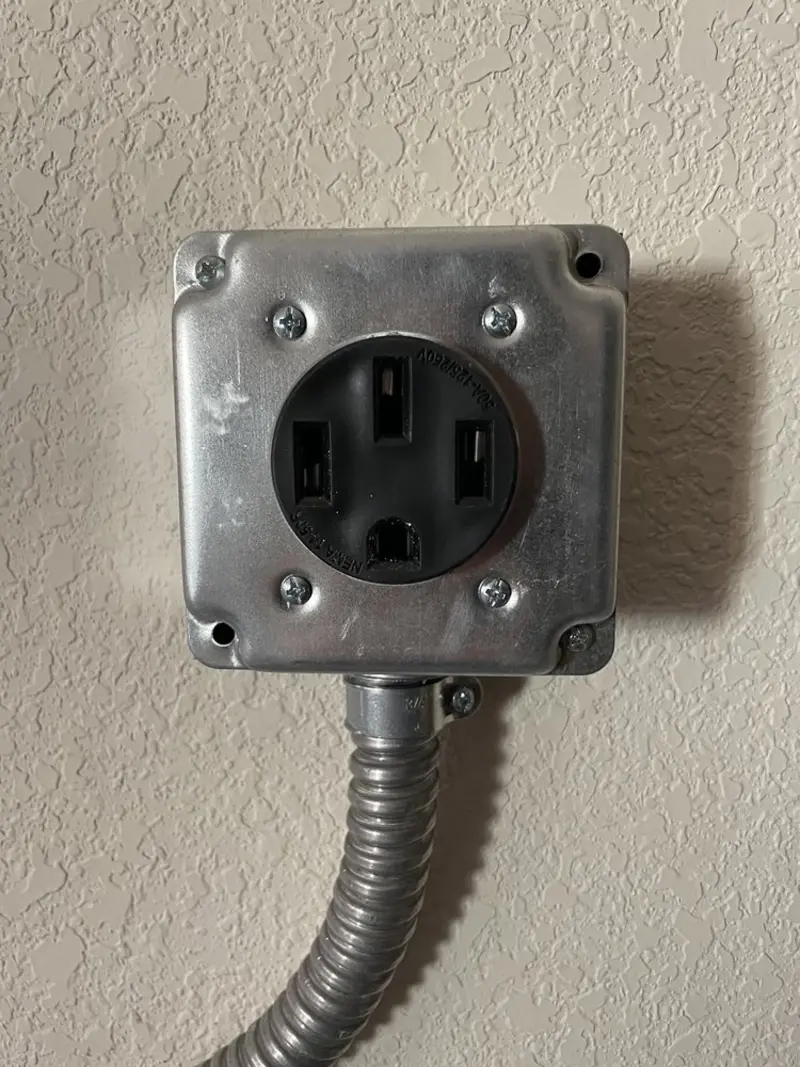 NEMA 14-50 outlet installed for Smart Home Electrical in Jacksboro